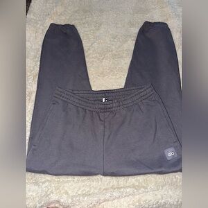 Unisex ALO Yoga Heavy Gray Cuffed Sweatpants Size XL